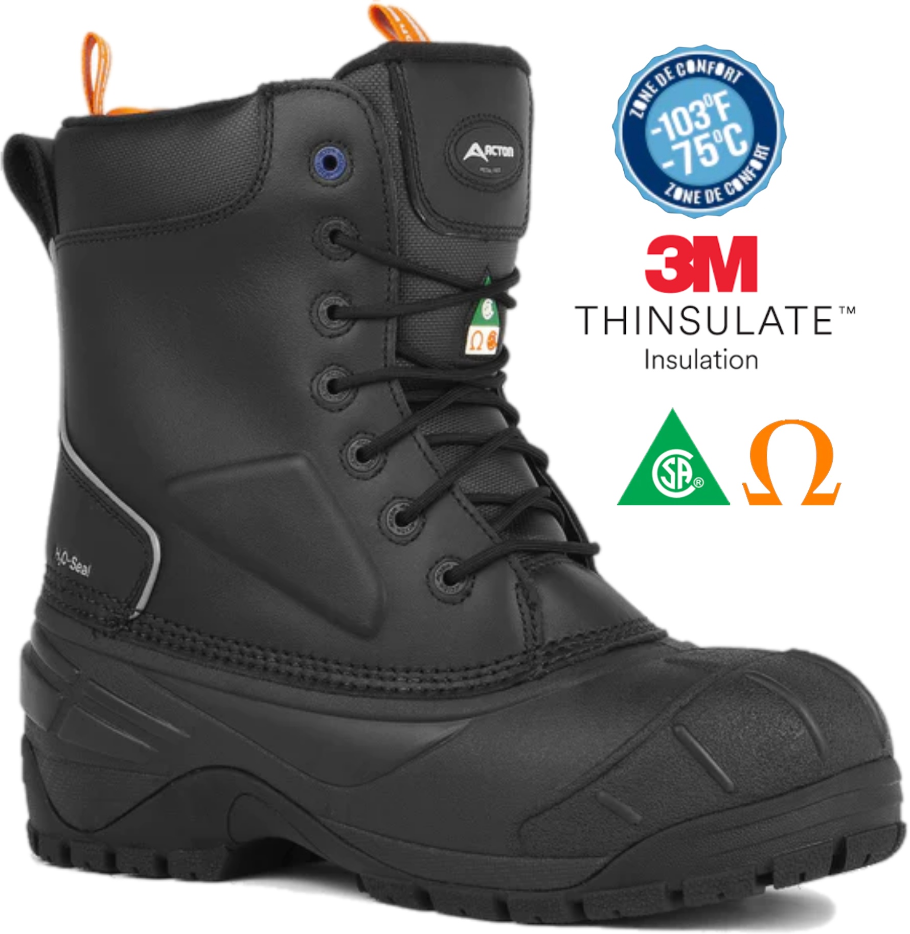 Acton Winterforce Winter Safety Work Boots | -75°C/-103°F Rated